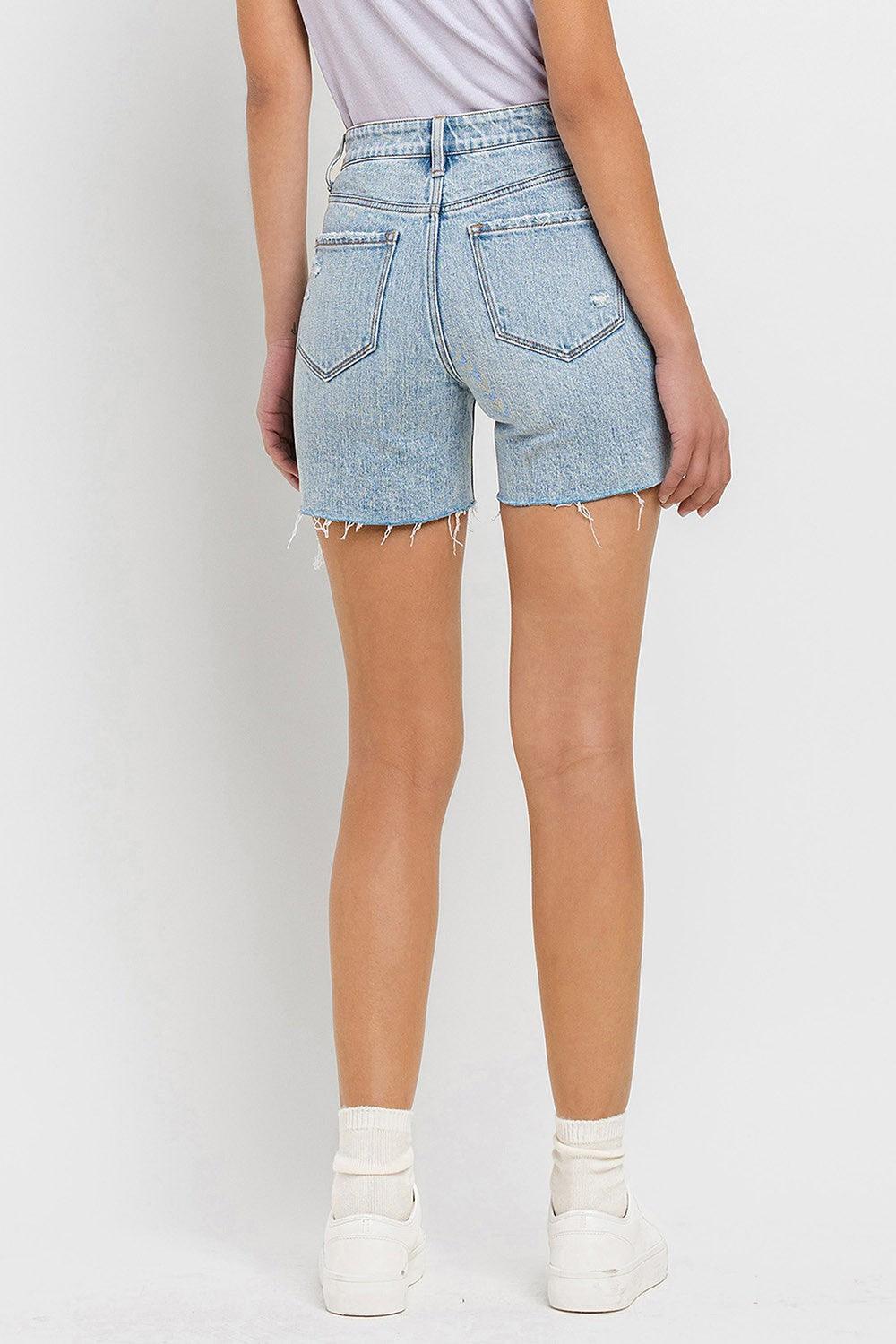 Vervet by Flying Monkey High Rise Denim Shorts - ClubOn