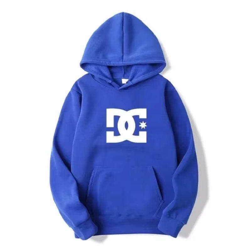 Men's & Women's DC Letter Hoodie - Simple Long Sleeve Gym Sweatshirt - ClubOn