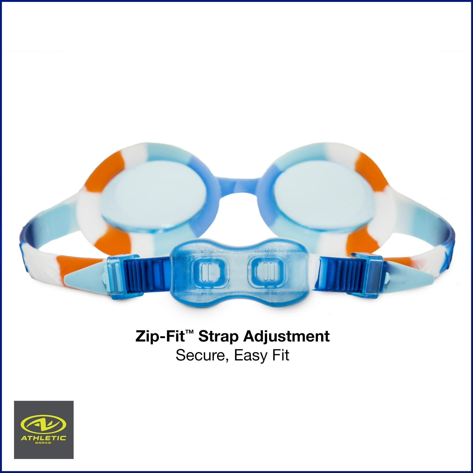 Athletic Works Axiom Junior Swim Goggles for Children – Tinted Anti-Fog Lenses with UV Protection - ClubOn