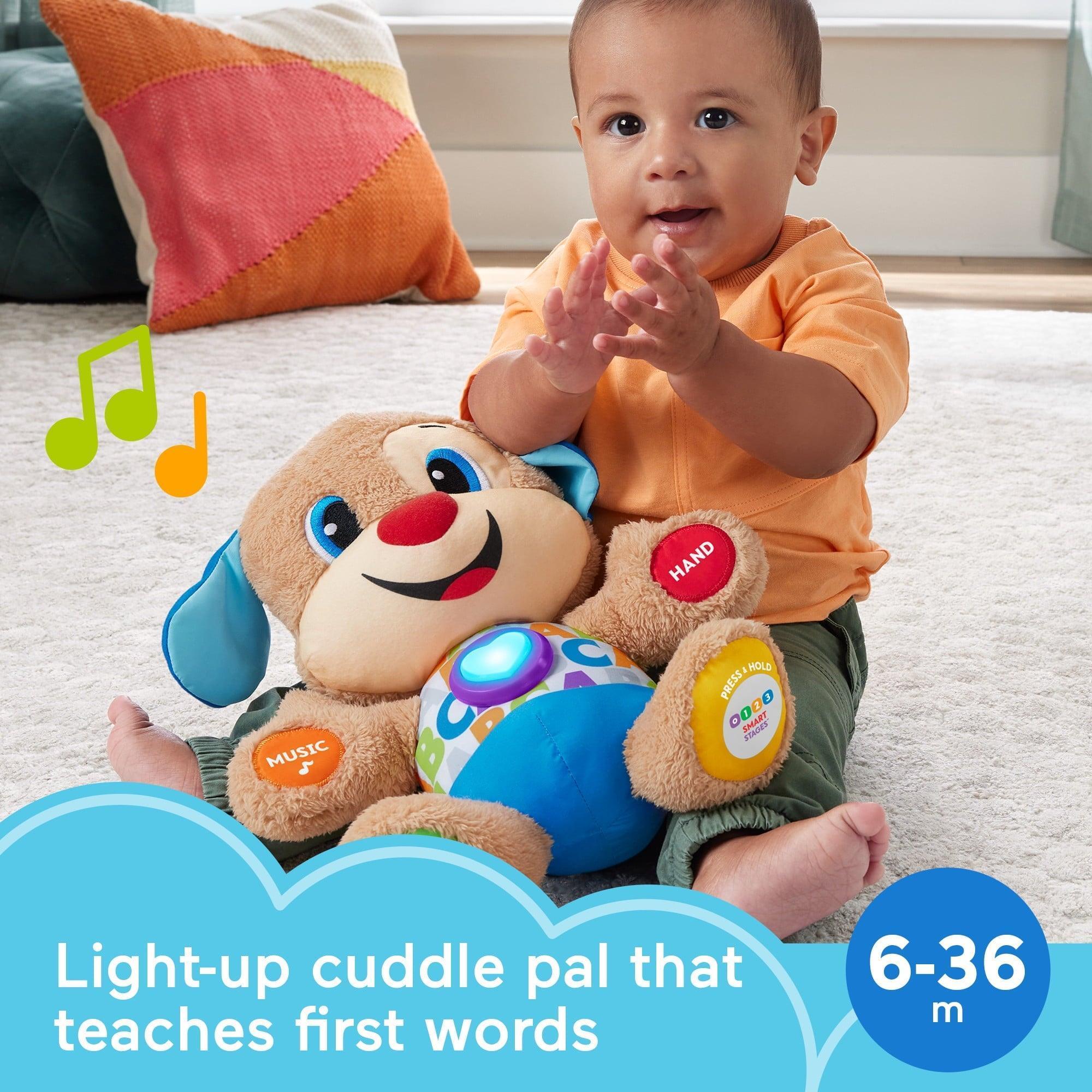 Fisher-Price Laugh & Learn Smart Stages Puppy Plush Learning Toy – For Babies, Infants, and Toddlers - ClubOn