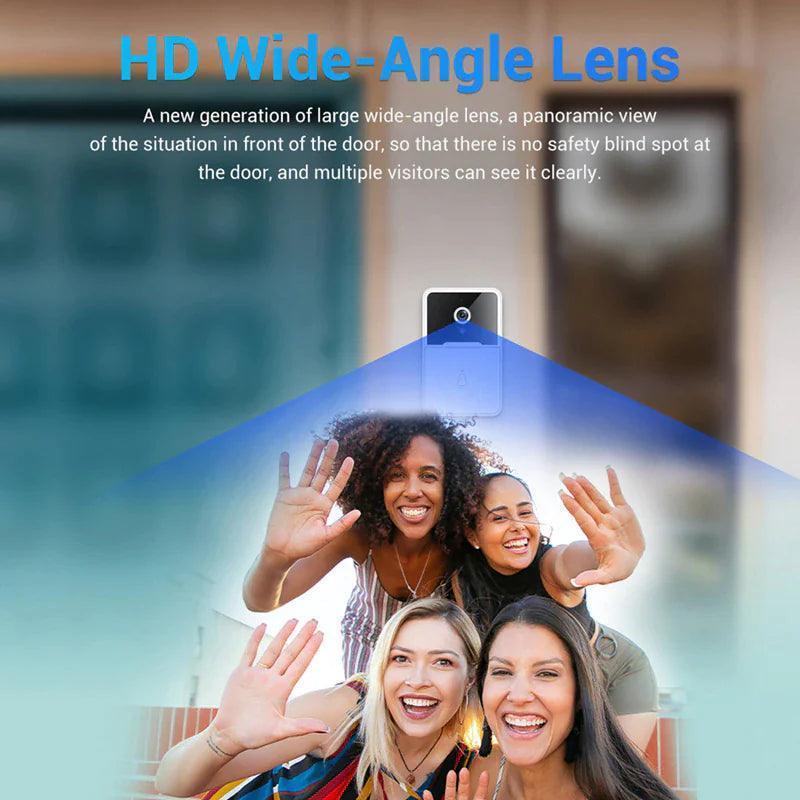 Wireless Security Smart WiFi Doorbell Intercom Video Camera Door Ring Bell Chime - ClubOn