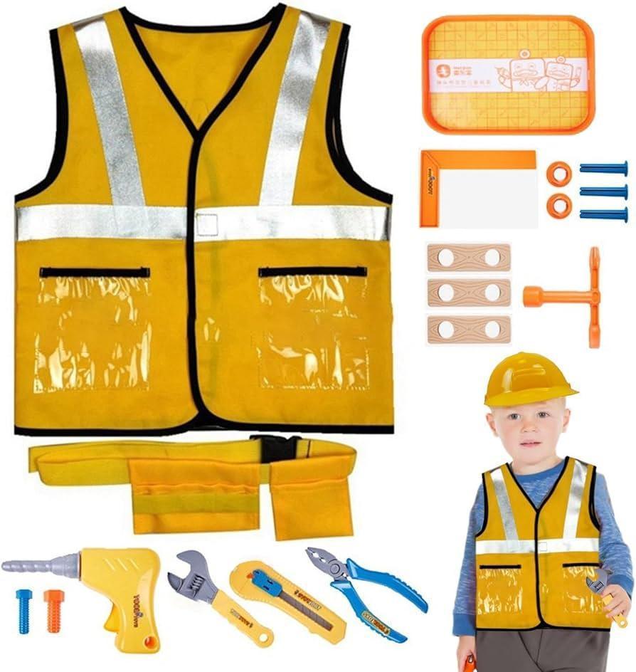 Kids’ Construction Role Play Set - Educational Costume & Tools - ClubOn