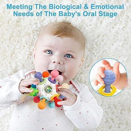 TOHIBEE Baby Montessori Sensory Toys for 0-18 Months, Food Grade Teething Toys for Infants - ClubOn