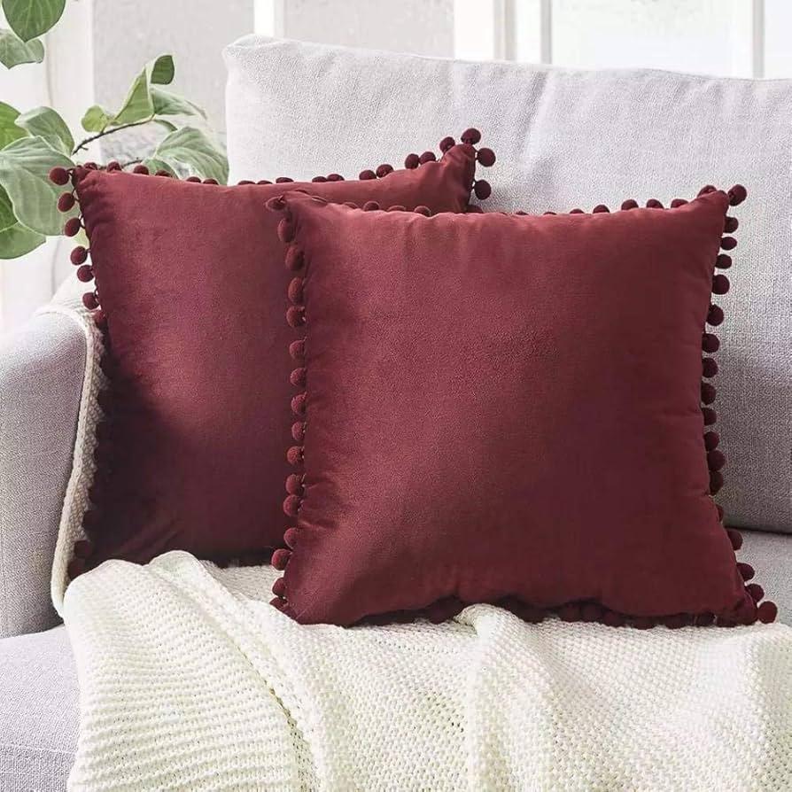 Soft Velvet Cushion Cover – Decorative Throw Pillow for Sofa & Waist Support - ClubOn