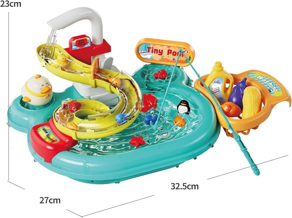 Kids' Pretend Play Dishwashing Basin Toy - Fun Educational Gift - ClubOn