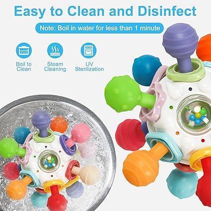 TOHIBEE Baby Montessori Sensory Toys for 0-18 Months, Food Grade Teething Toys for Infants - ClubOn