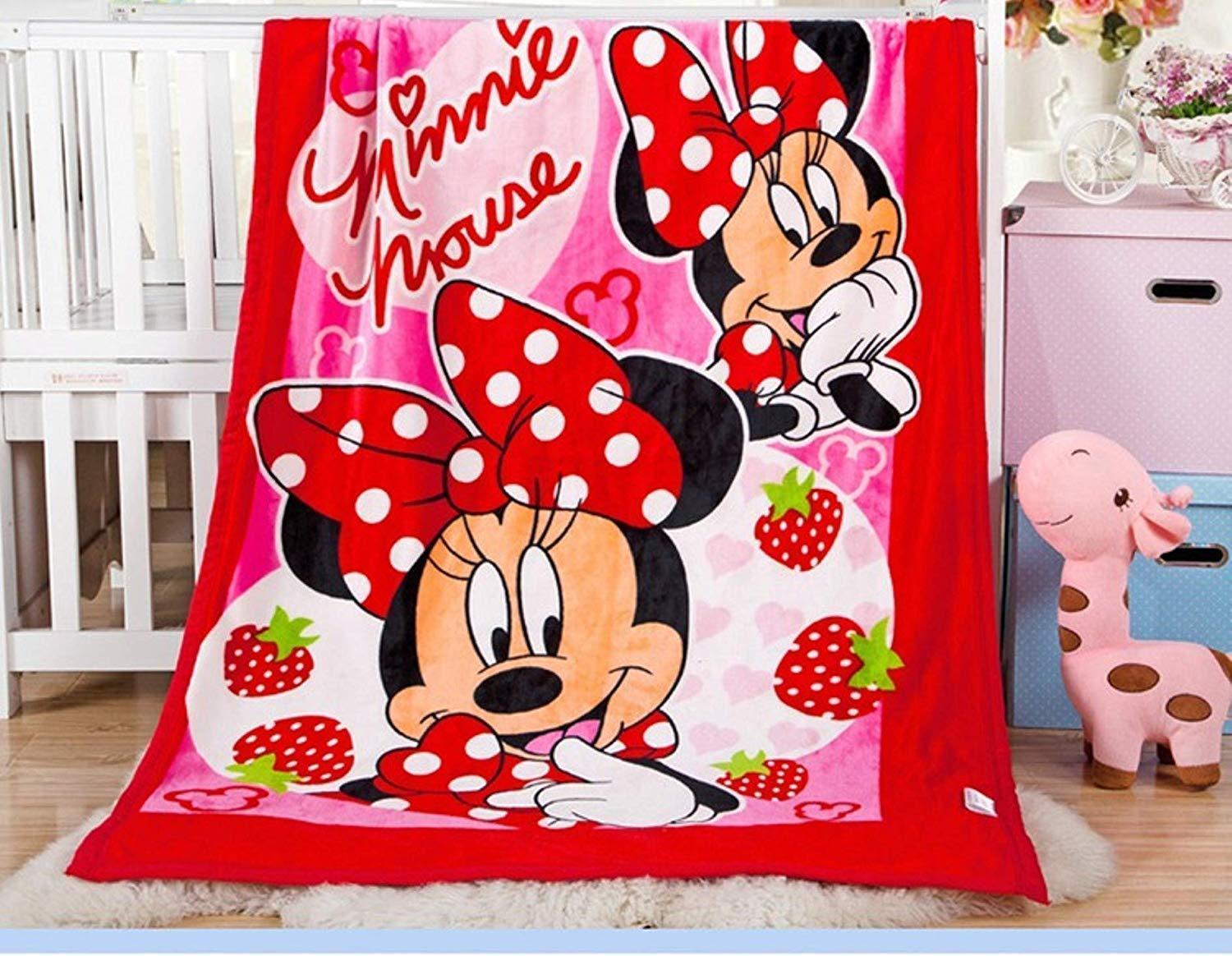 McQueen Car & Lilo Stitch Floral Printed Throw Blanket - ClubOn