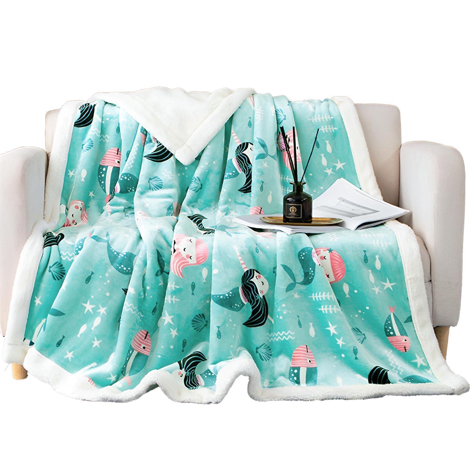 Soft Fleece Throw Sherpa Blanket – Warm Double-Layer Soft Blanket - ClubOn