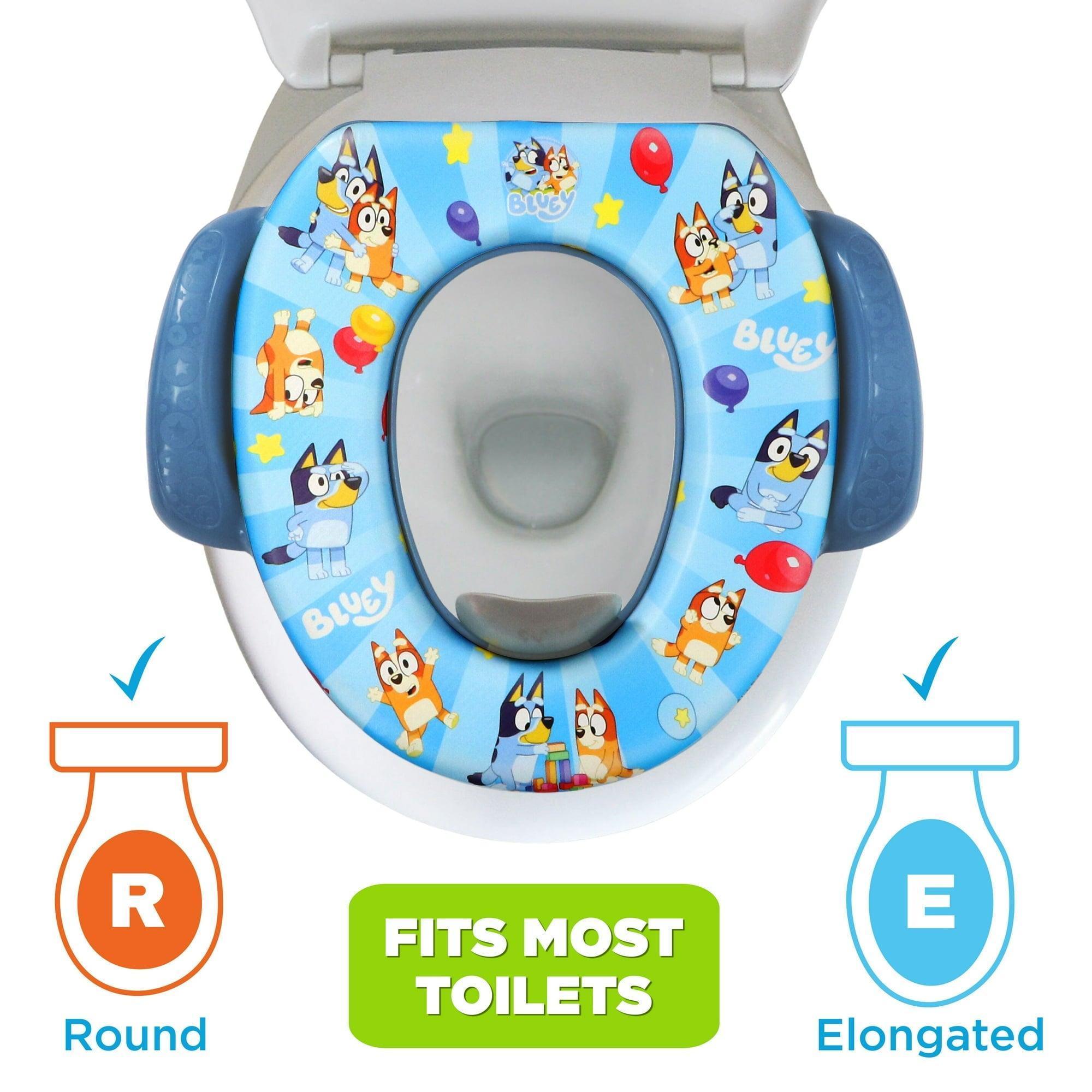 Bluey Soft Potty Seat with Hook – Potty Training Seat for Toddlers - ClubOn