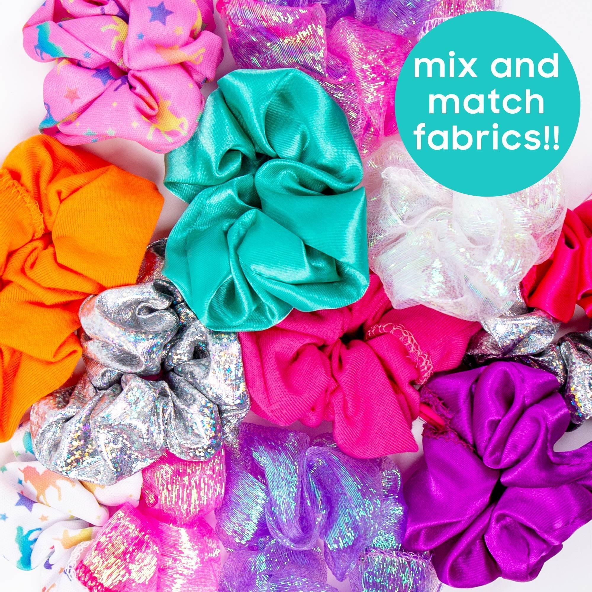 Just My Style DIY Scrunchie Maker Craft Kit, Ages 6+, Fun for Boys & Girls - ClubOn
