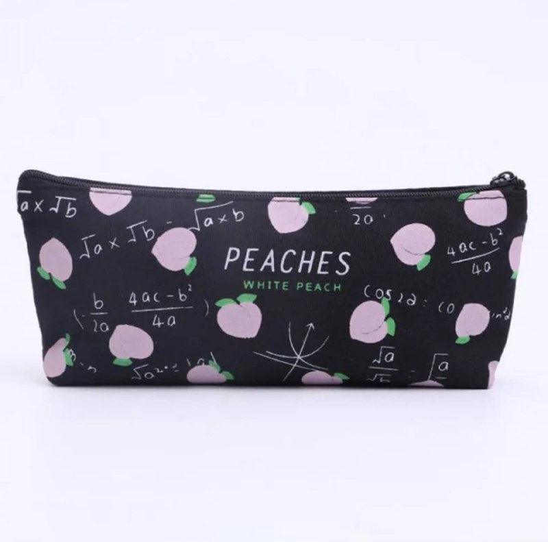 Cute Fruit Peach Pencil Case - School Stationery for Girls - ClubOn