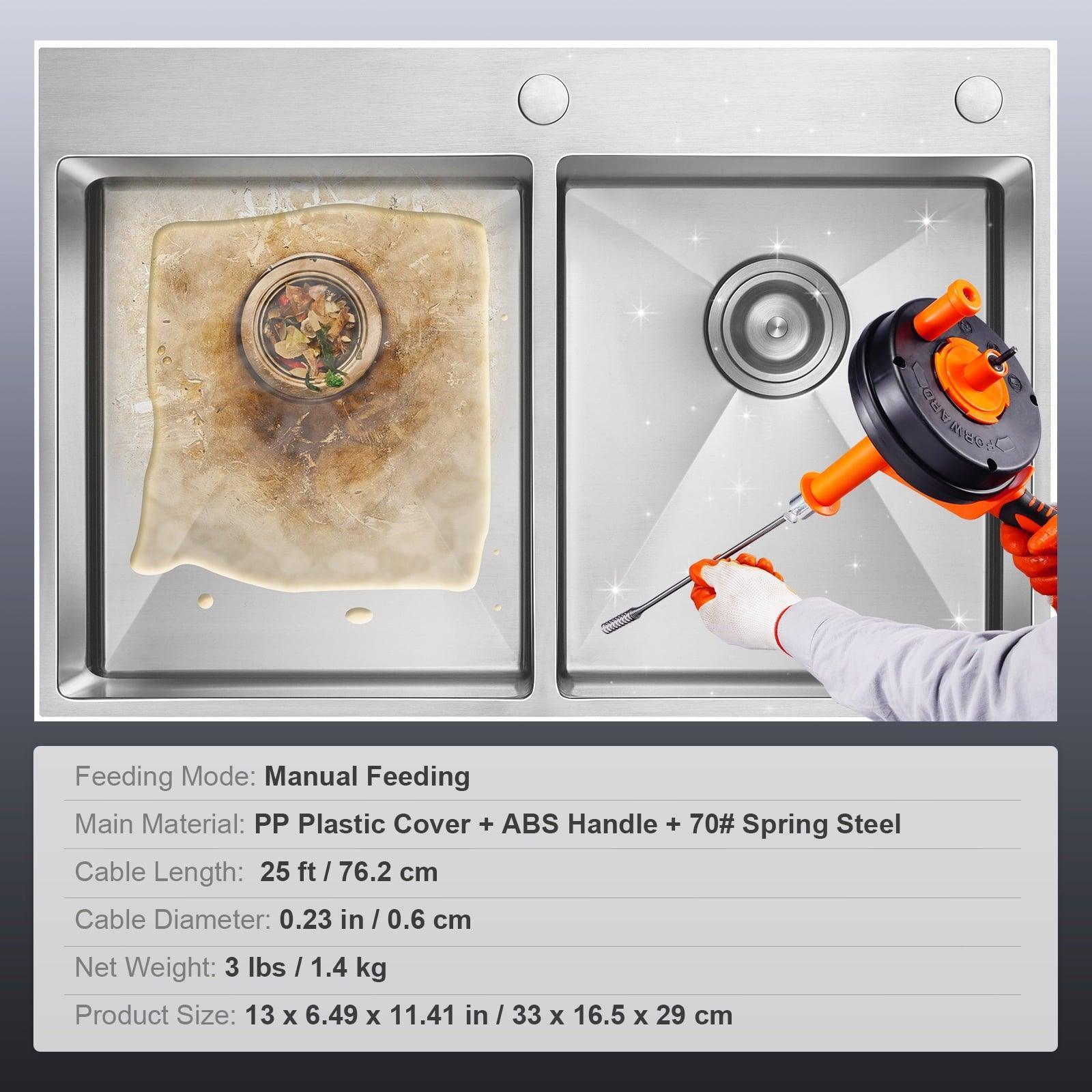 SKYSHALO 25ft Drain Screw Conveyor – 1/4