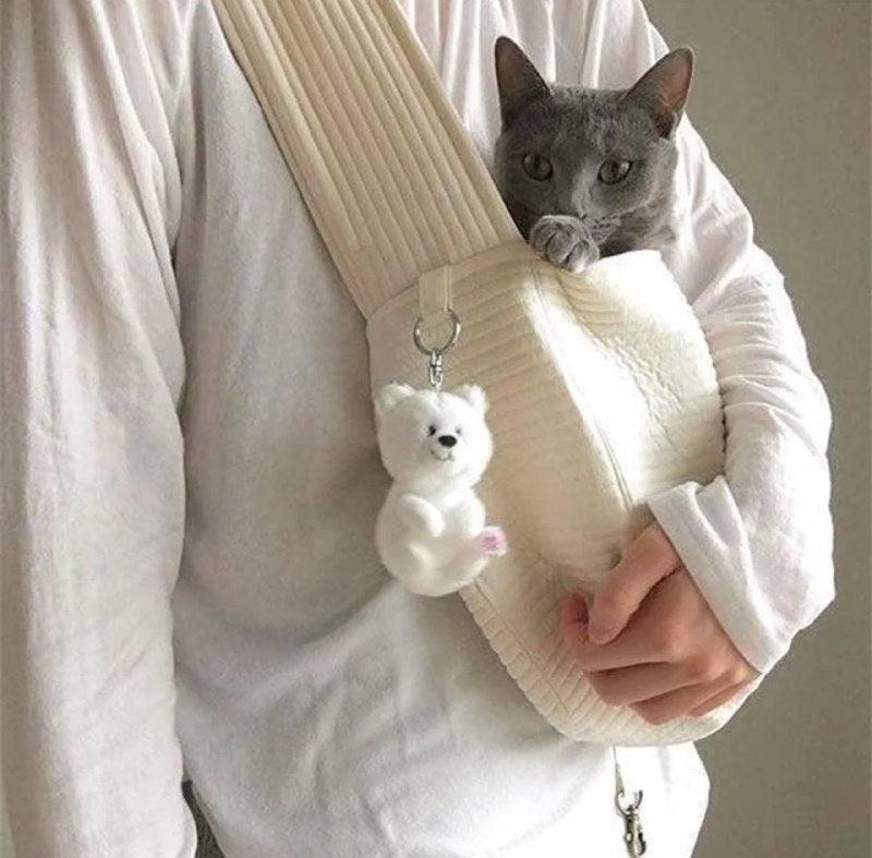 Handmade Dog & Pet Kitten Carrier Bag – Outdoor Travel Handbag - ClubOn