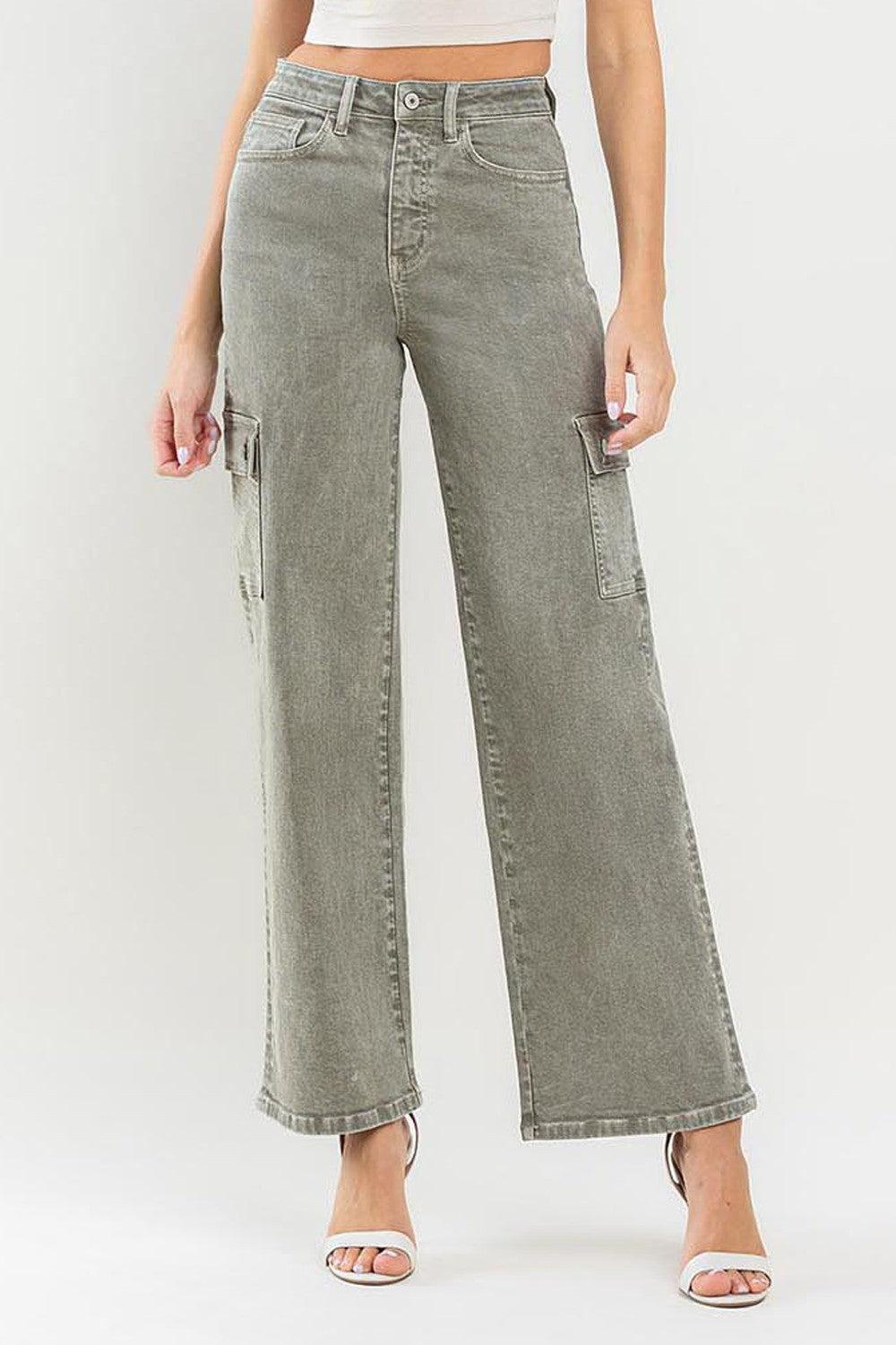 Vervet by Flying Monkey 90's Super High Rise Cargo Jeans - ClubOn