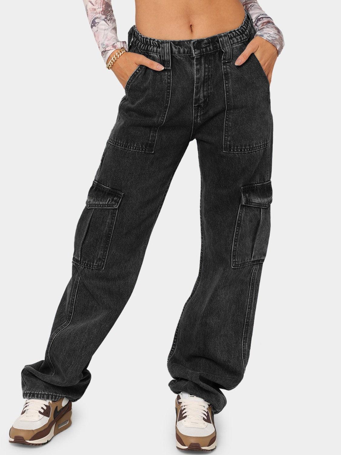 Straight Jeans with Pockets - ClubOn