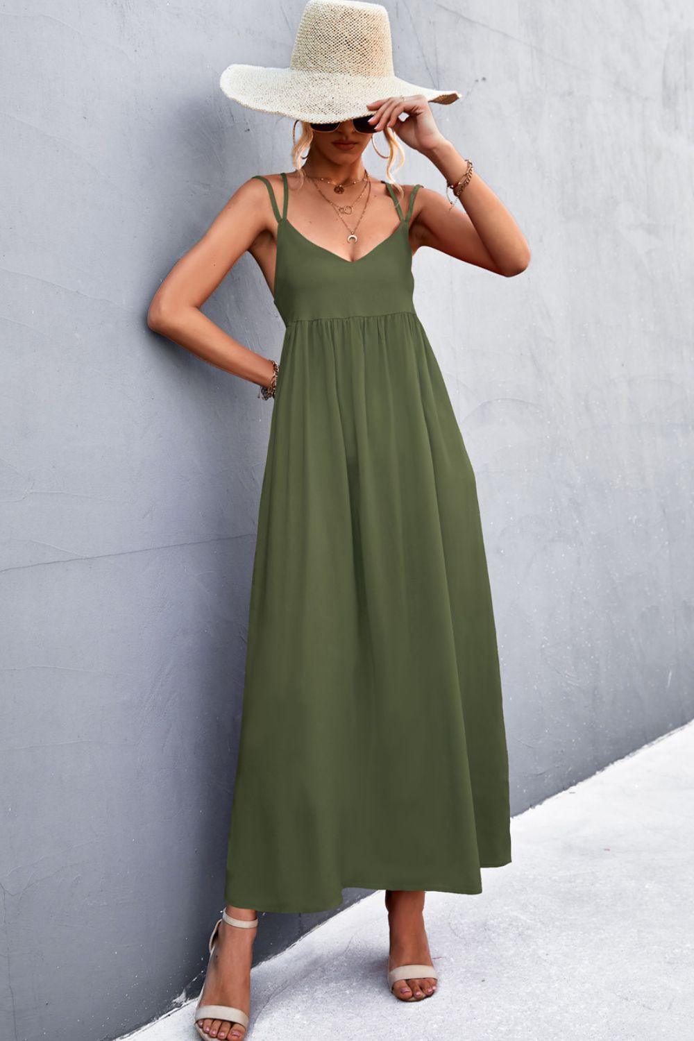 Double Strap Tie Back Dress - ClubOn