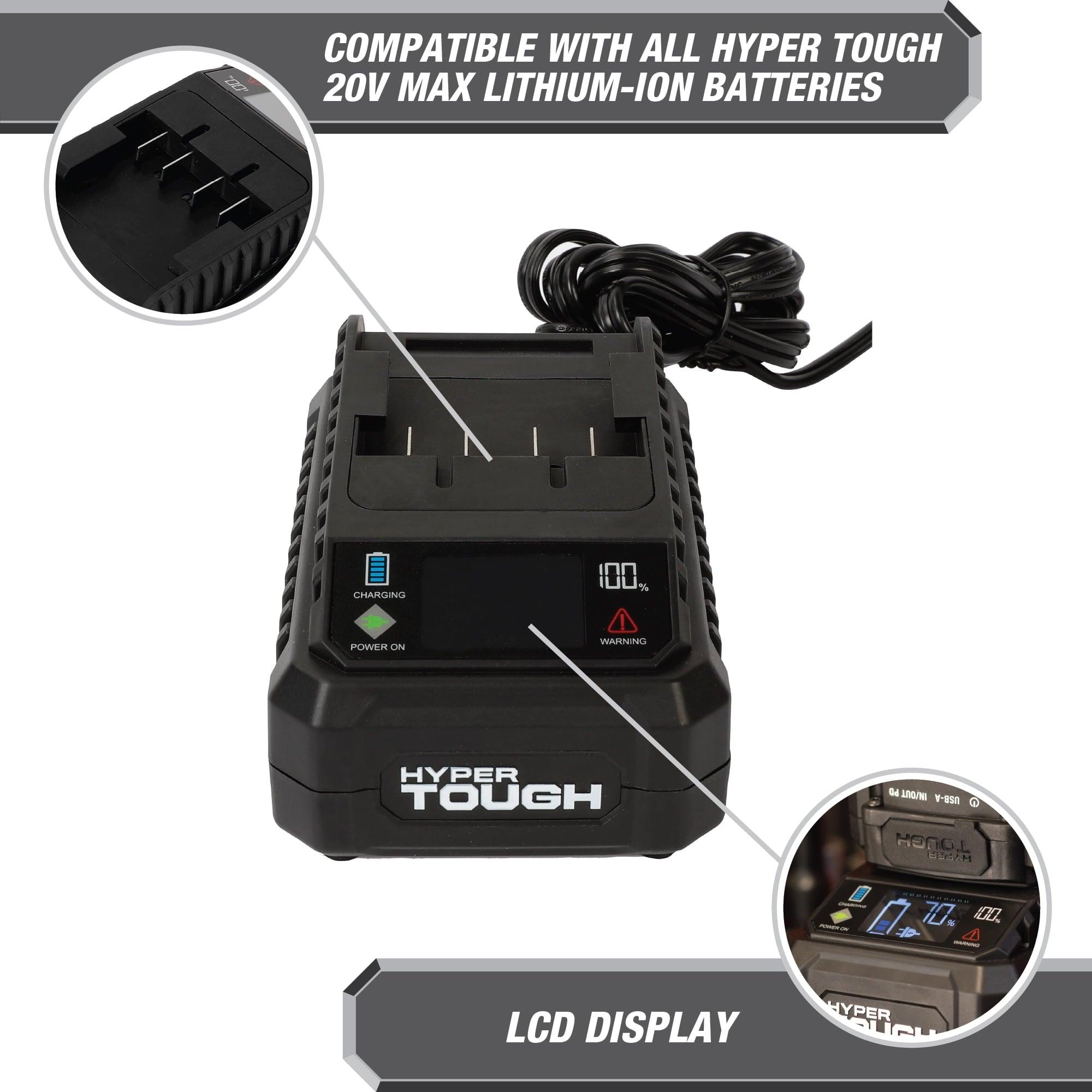 Hyper Tough Fast Charger for 20V Max Lithium-Ion Batteries - ClubOn