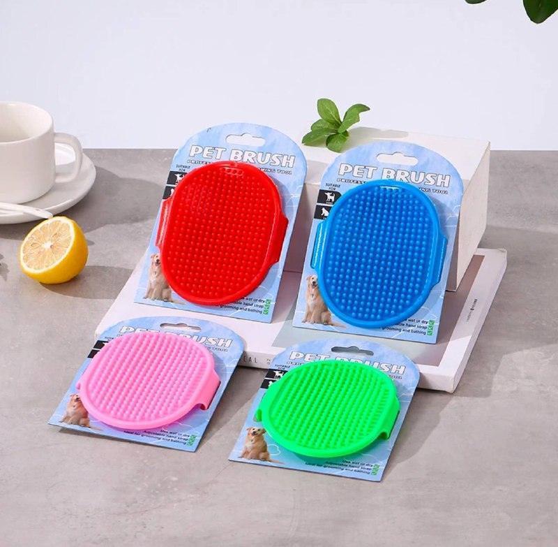 Pet Bath Brush - Rubber Glove for Dog Grooming & Cleaning - ClubOn