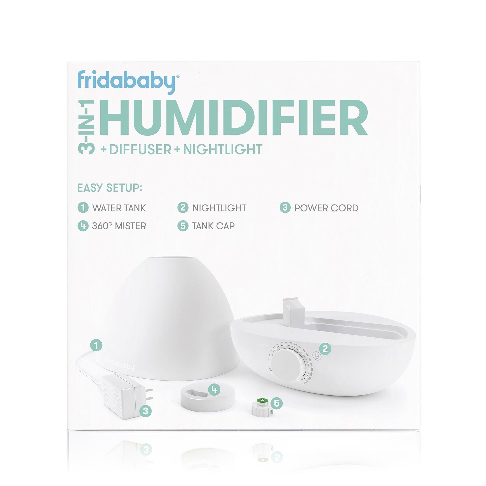 Frida Baby 3-in-1 Humidifier, Diffuser, and Nightlight – Cool Mist Vaporizer - ClubOn