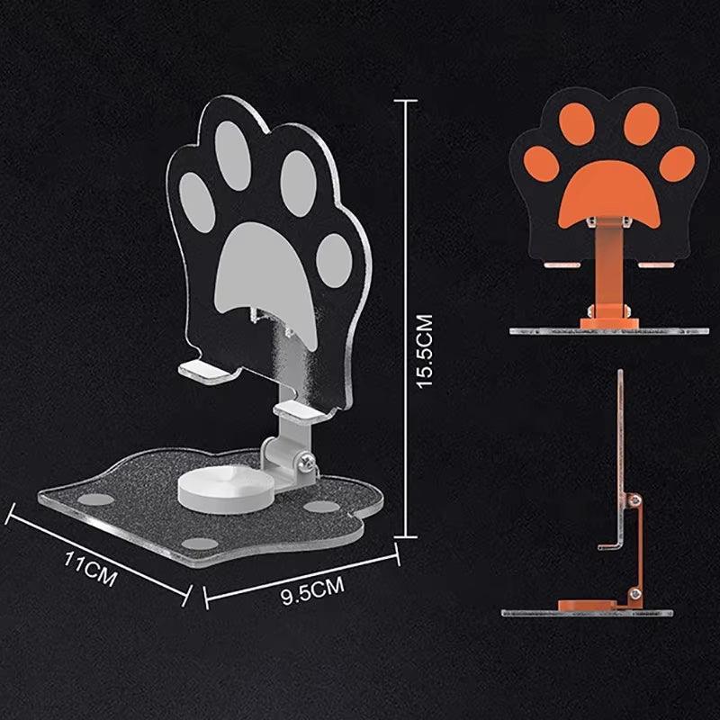 Cat Claw Phone Stand - Adjustable Acrylic Desktop Mount - ClubOn