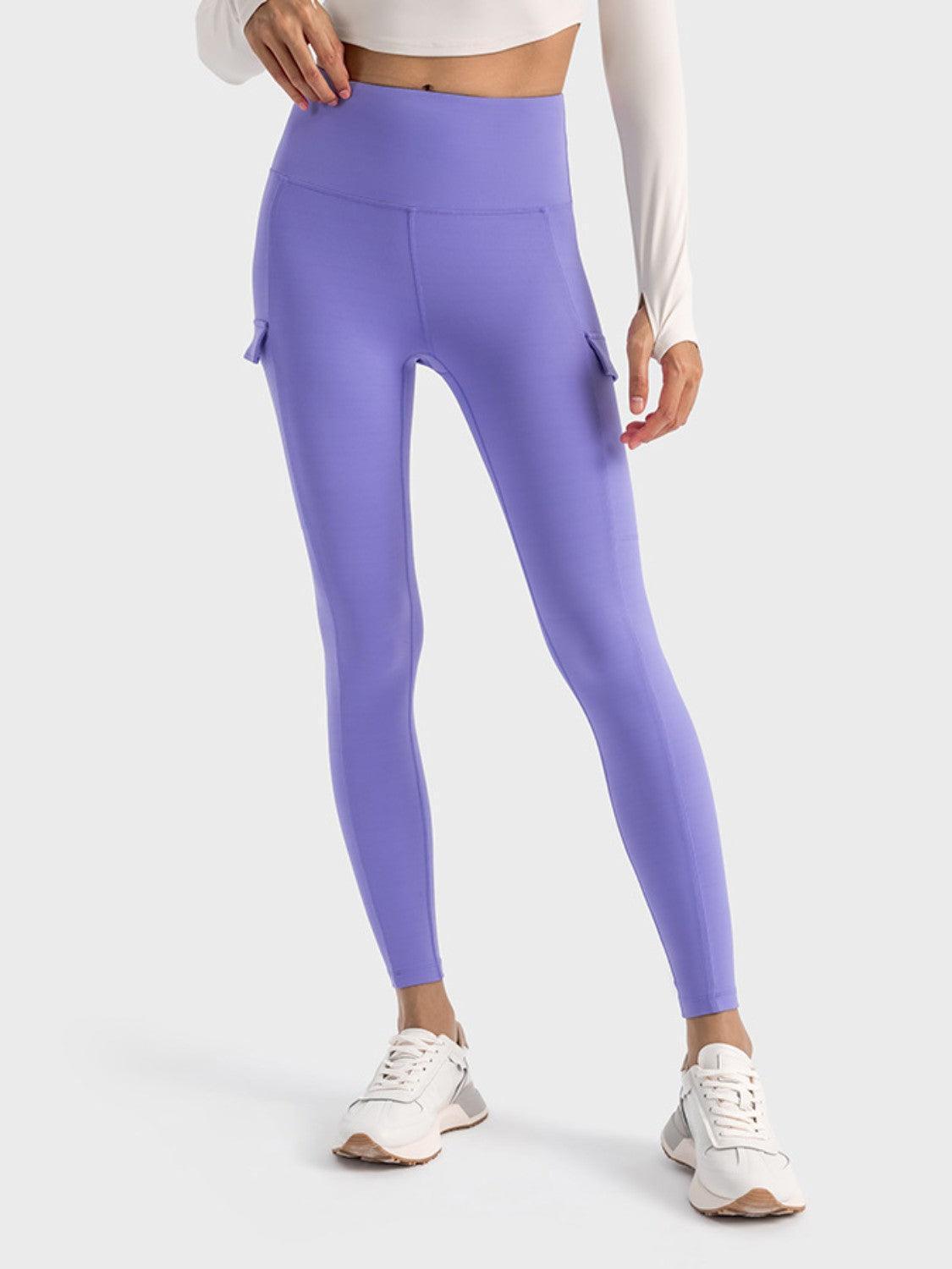 Millennia Wide Waistband Sports Leggings - ClubOn