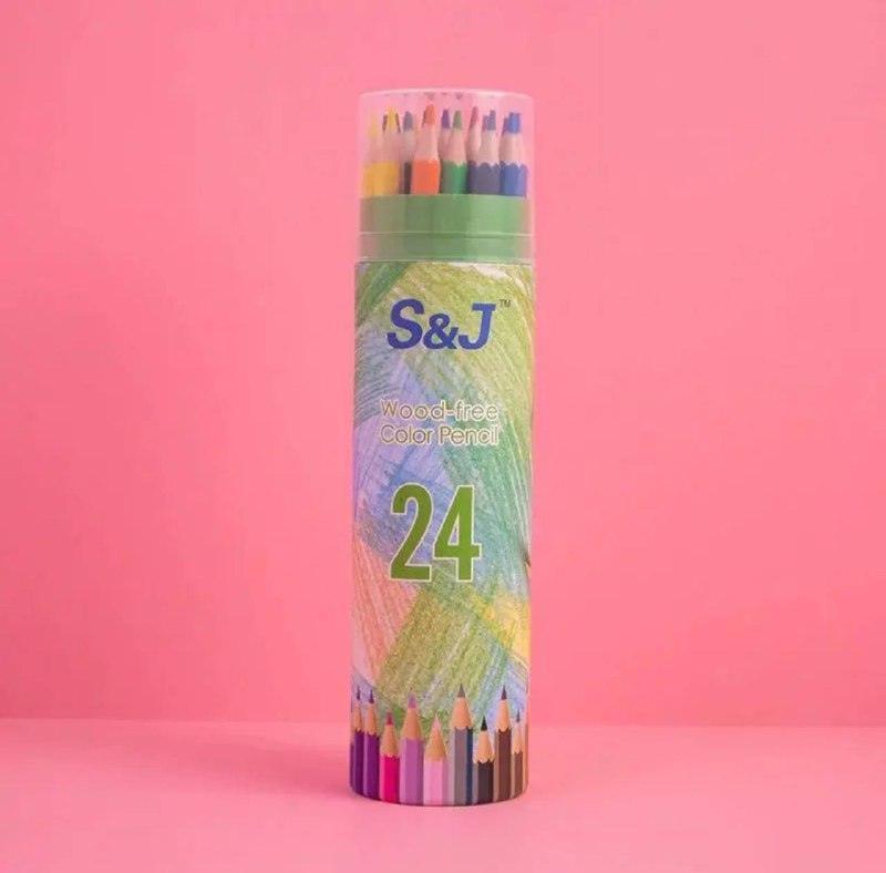 48-Color Pencil Set for Students - Ideal for Painting & Drawing - ClubOn