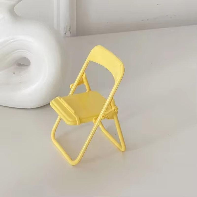 Mini Chair Phone Stand - Creative Foldable Design for Desktop - ClubOn