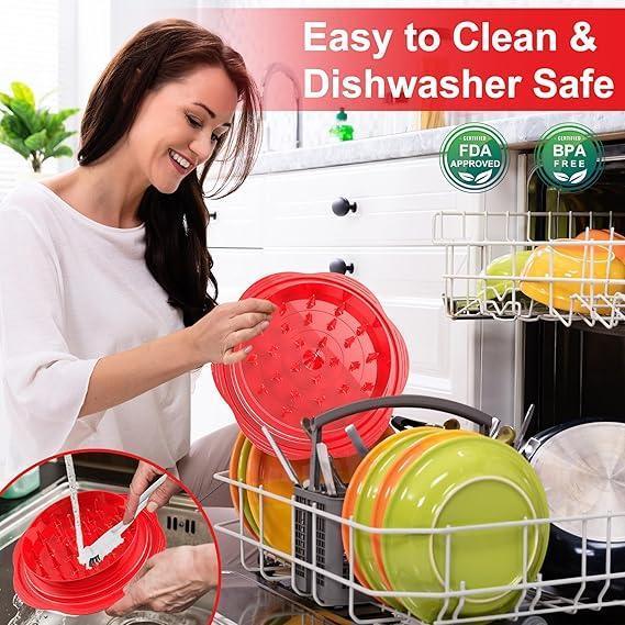 Large Chicken Shredder Tool - Twist Design with Brush & Fork (Red) - ClubOn