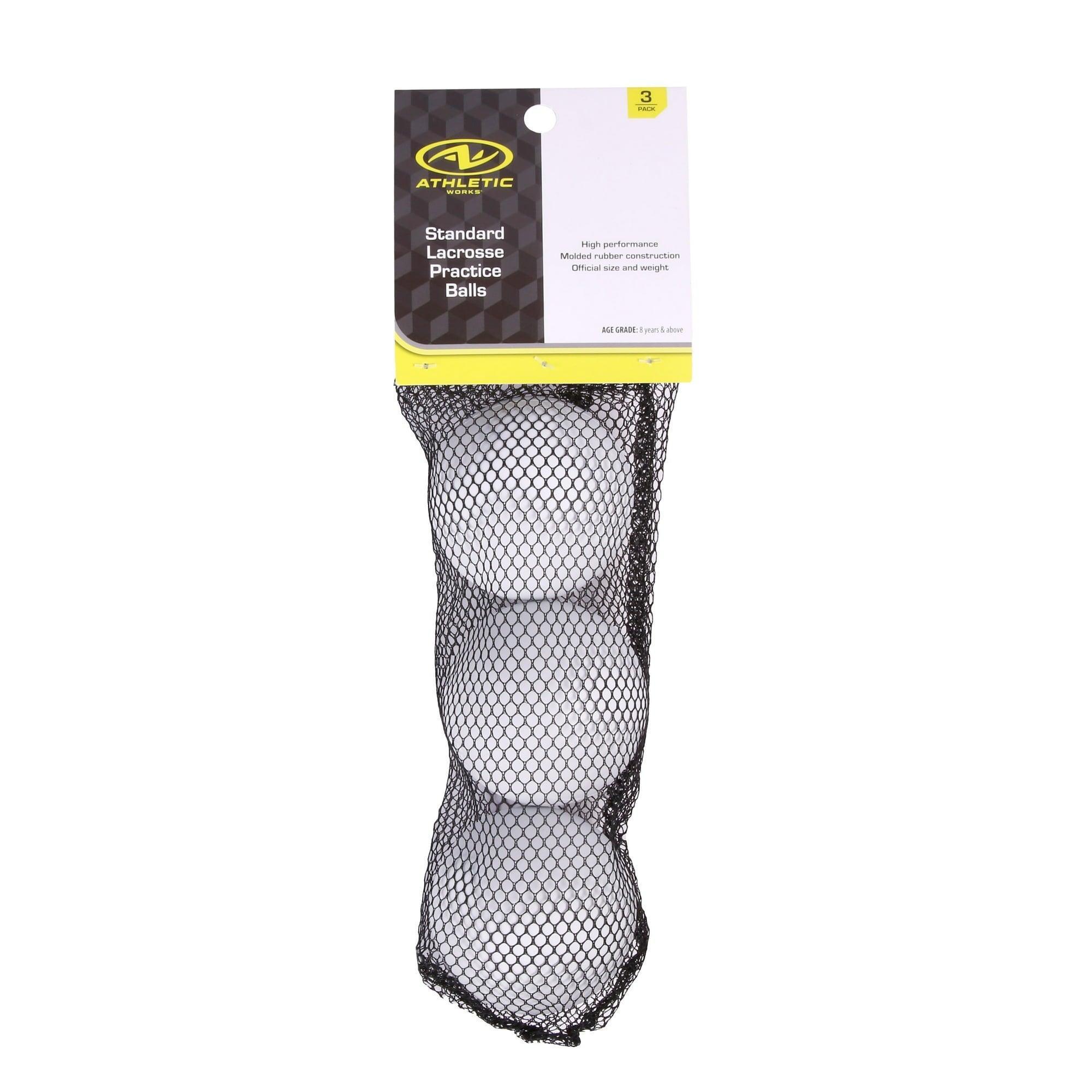 Athletic Works 3-Pack Standard Size Lacrosse Balls – White - ClubOn