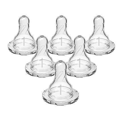 Dr. Brown’s Natural Flow Y-Cut Narrow Baby Bottle Silicone Nipple, 6 Count, 9m+, Ideal for Thicker Liquids - ClubOn