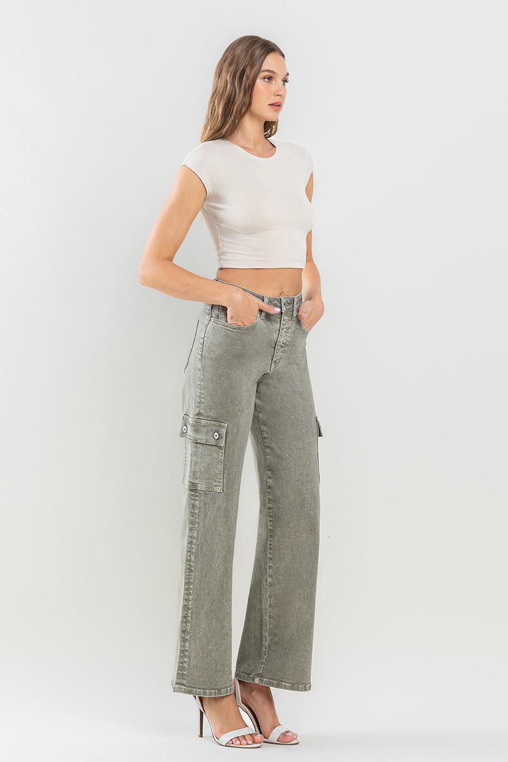 Vervet by Flying Monkey 90's Super High Rise Cargo Jeans - ClubOn