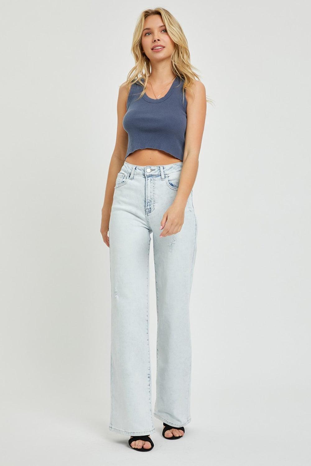 RISEN Ultra High Waist Wide Leg Jeans - ClubOn