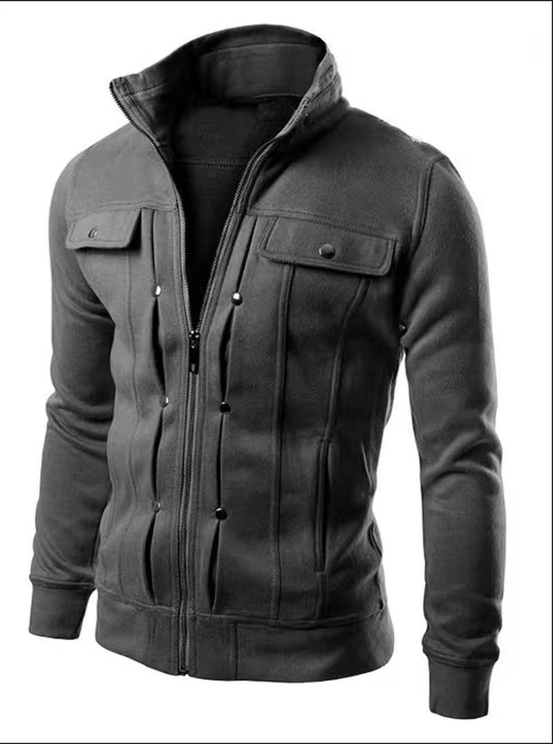 Men's Fleece Hoodie Cardigan - Hooded Pullover Sweatshirt Jacket - ClubOn