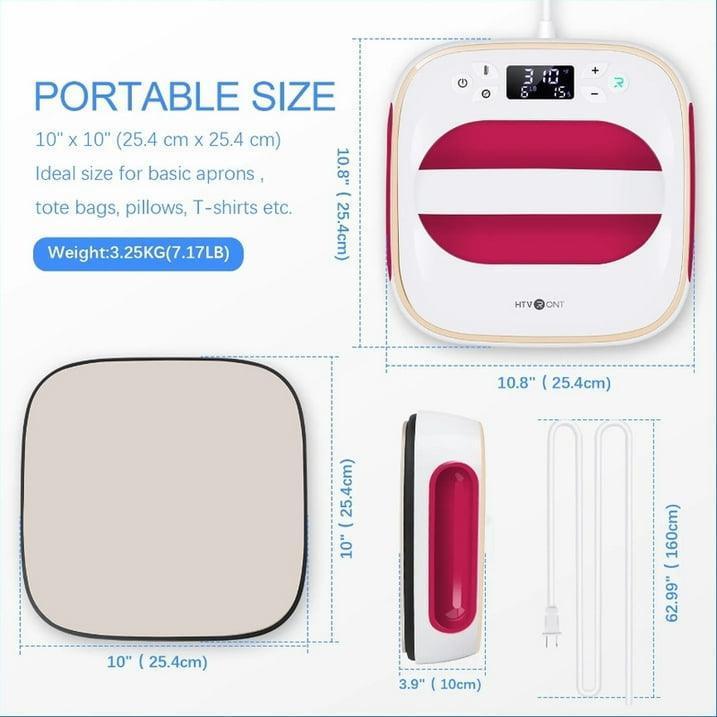 HTVRONT Easy Heat Press Machine, 10