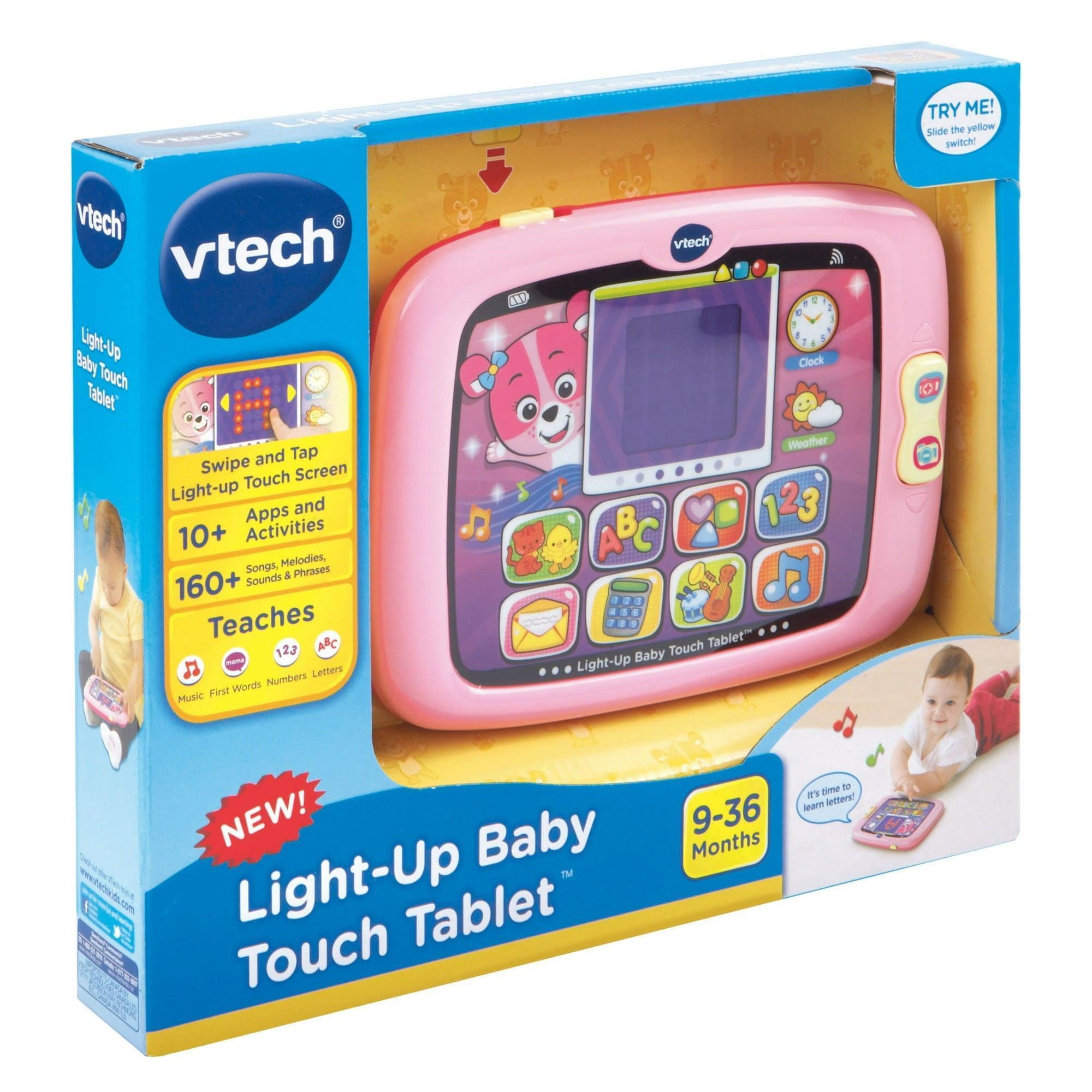 VTech Light-Up Baby Touch Tablet - Pink, Electronic Learning System for Babies & Toddlers - ClubOn