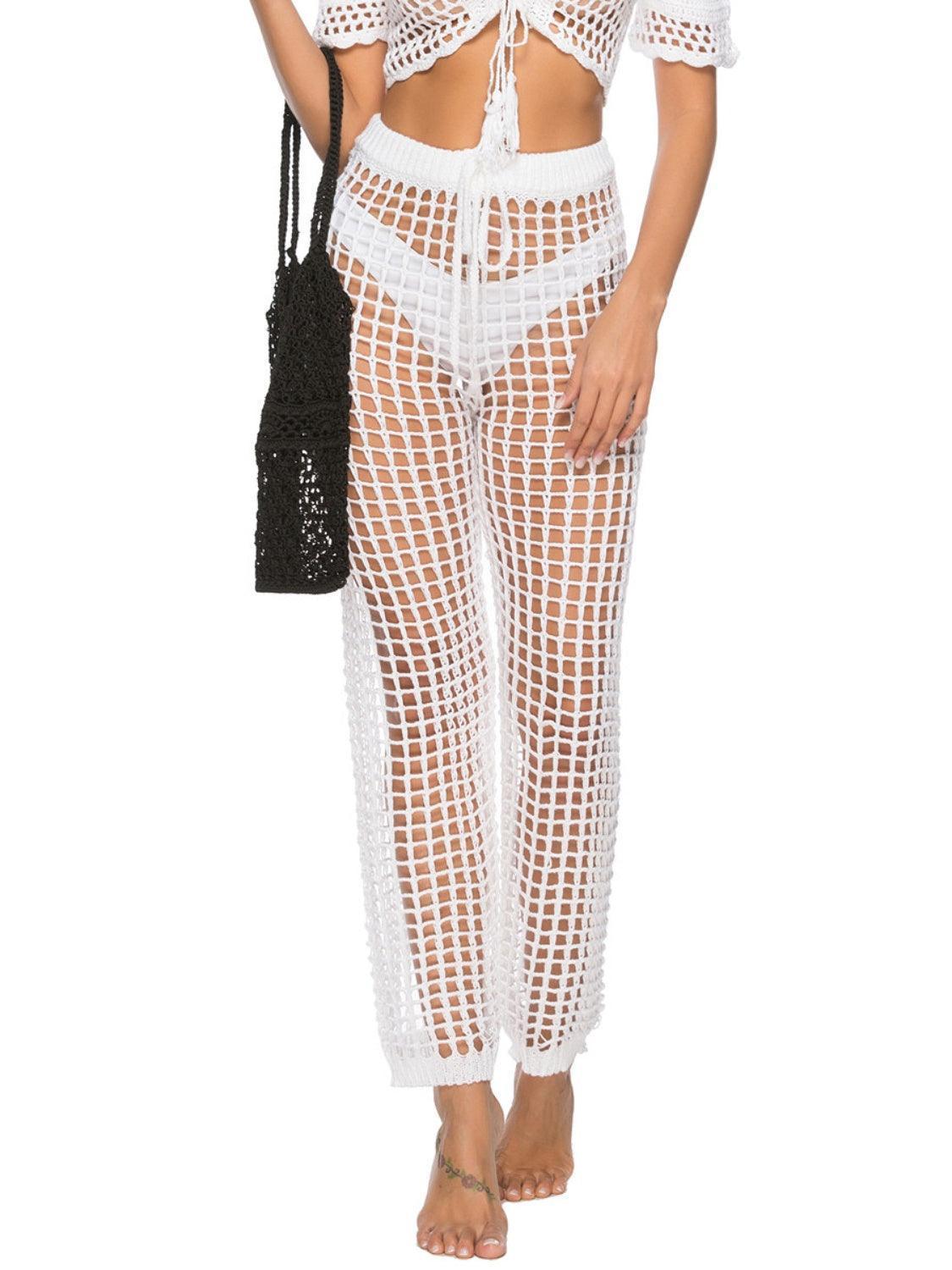 Cutout High Waist Swim Pants - ClubOn