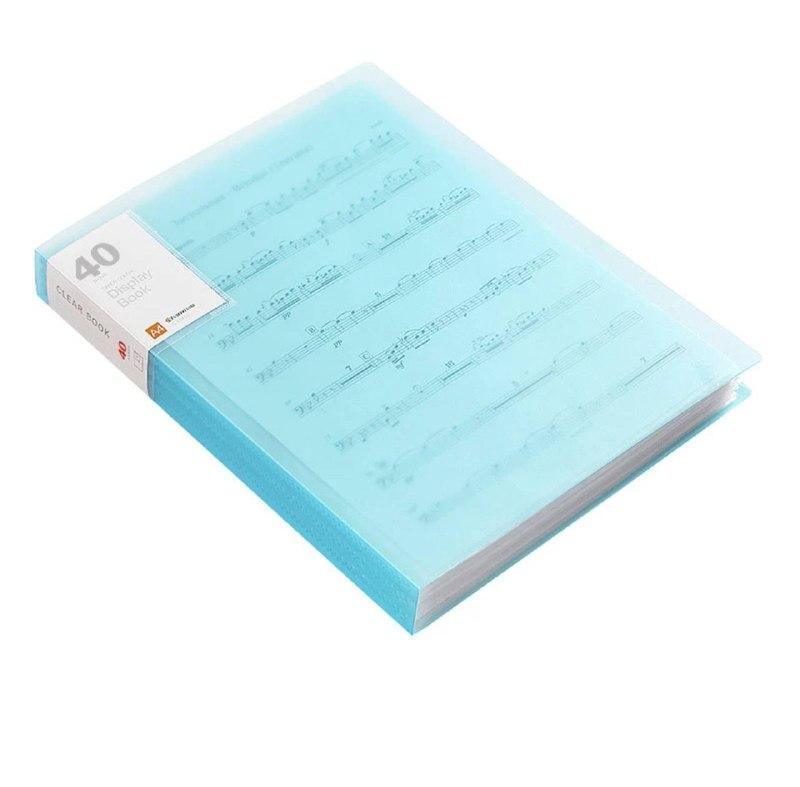 A4 Transparent Clear Book Display File Document Folder - ClubOn