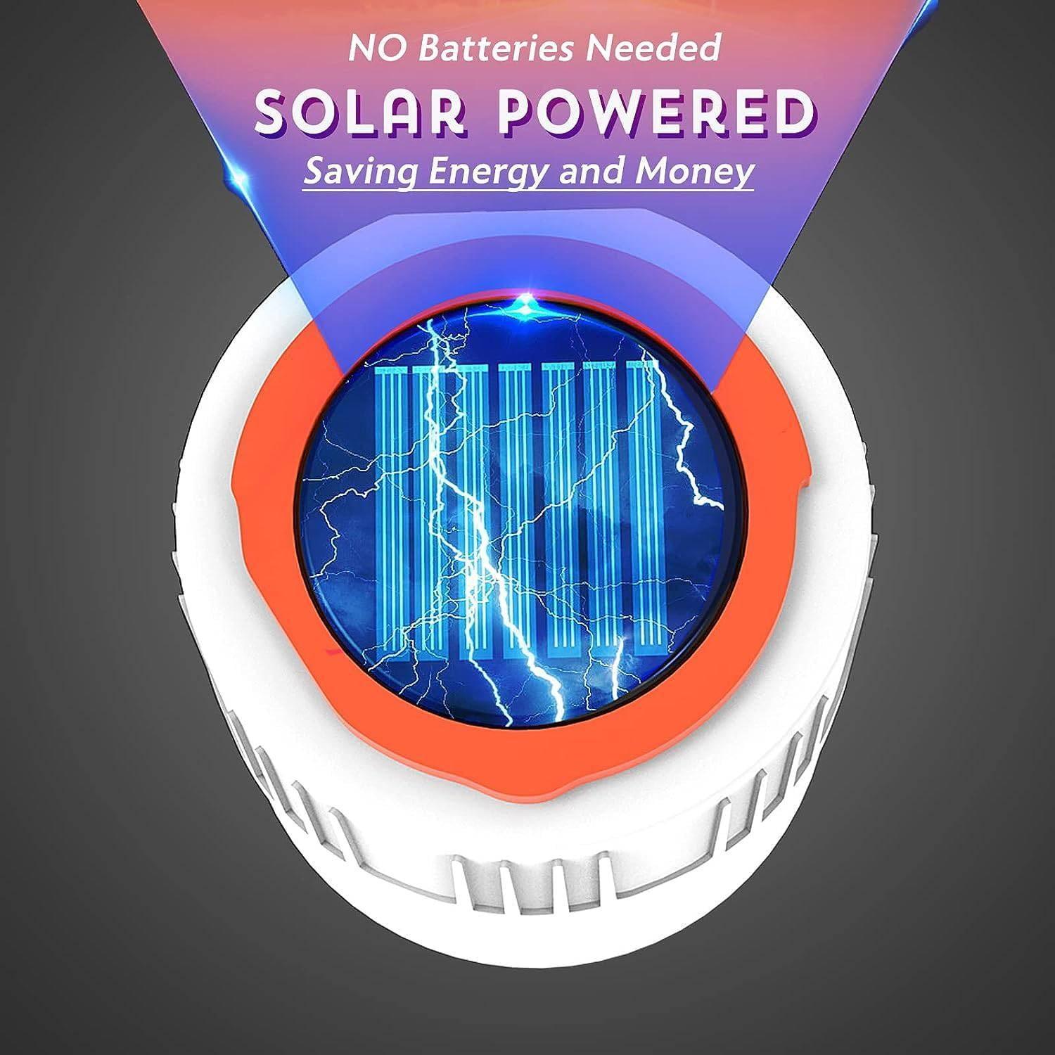 Teblint LED Camping Lantern Rechargeable with Power Bank - 5 Light Modes, Solar-Powered for Camping, Hiking, and Emergency - ClubOn