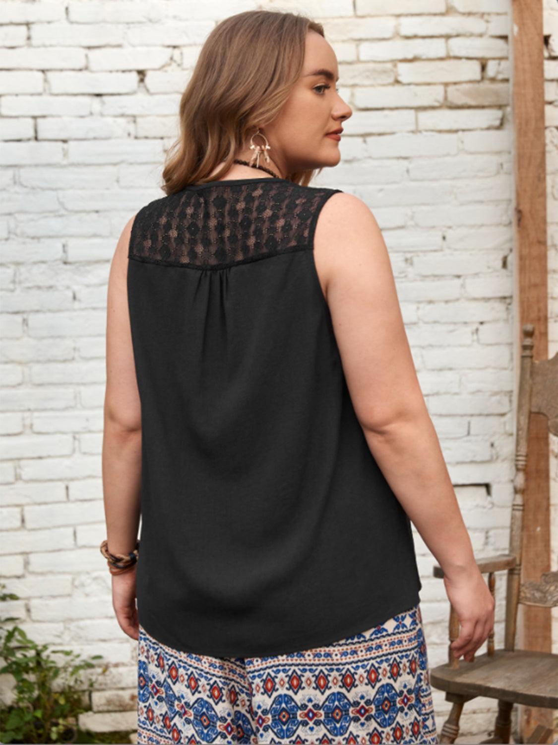 Plus Size V-Neck Tank - ClubOn