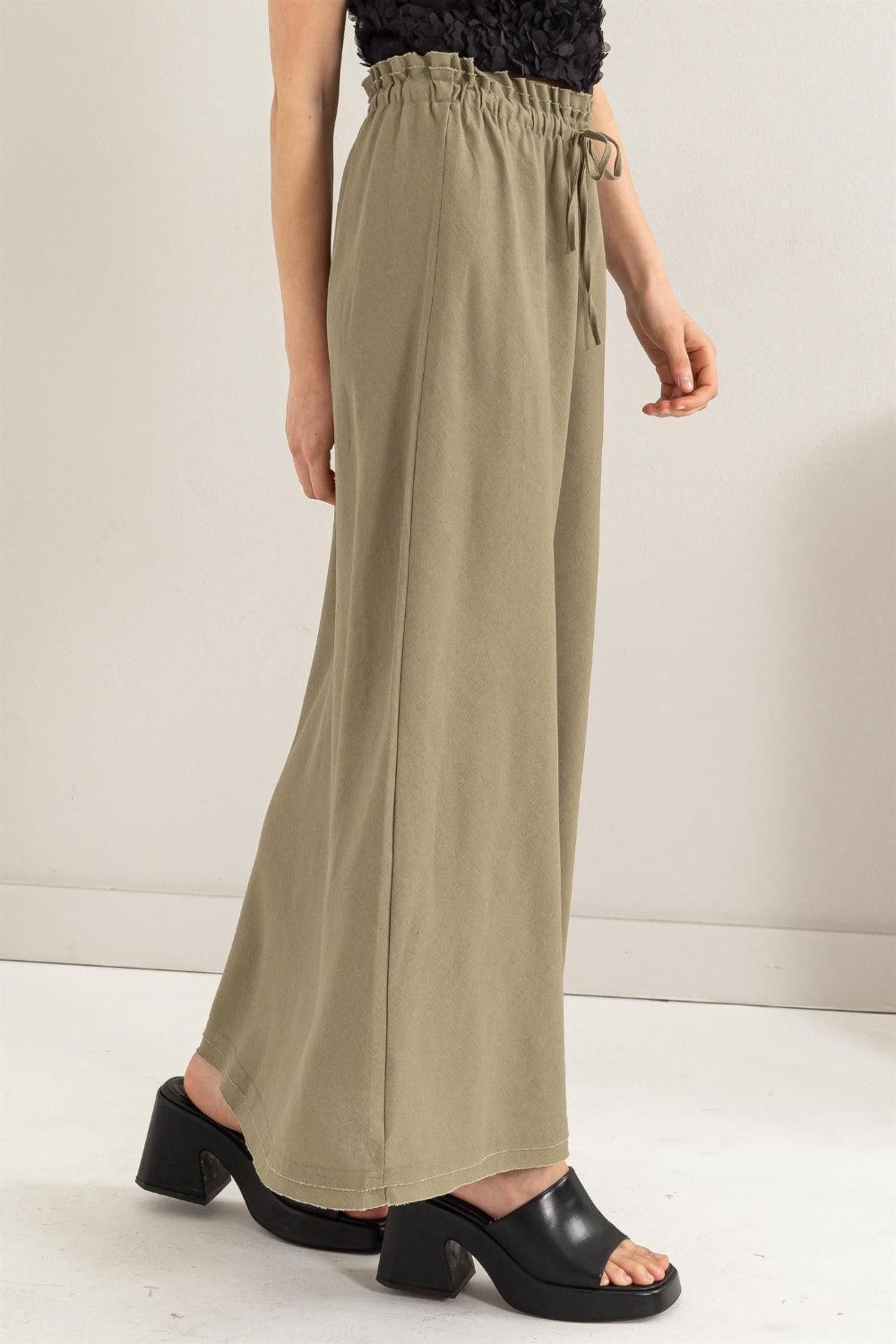 Drawstring Washed Linen Maxi Skirt – Effortless Summer Style - ClubOn