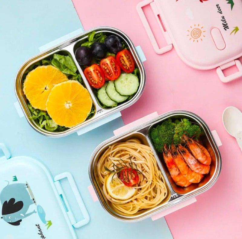 Stainless Steel Cute Lunch Box for Kids - Durable Food Container - ClubOn