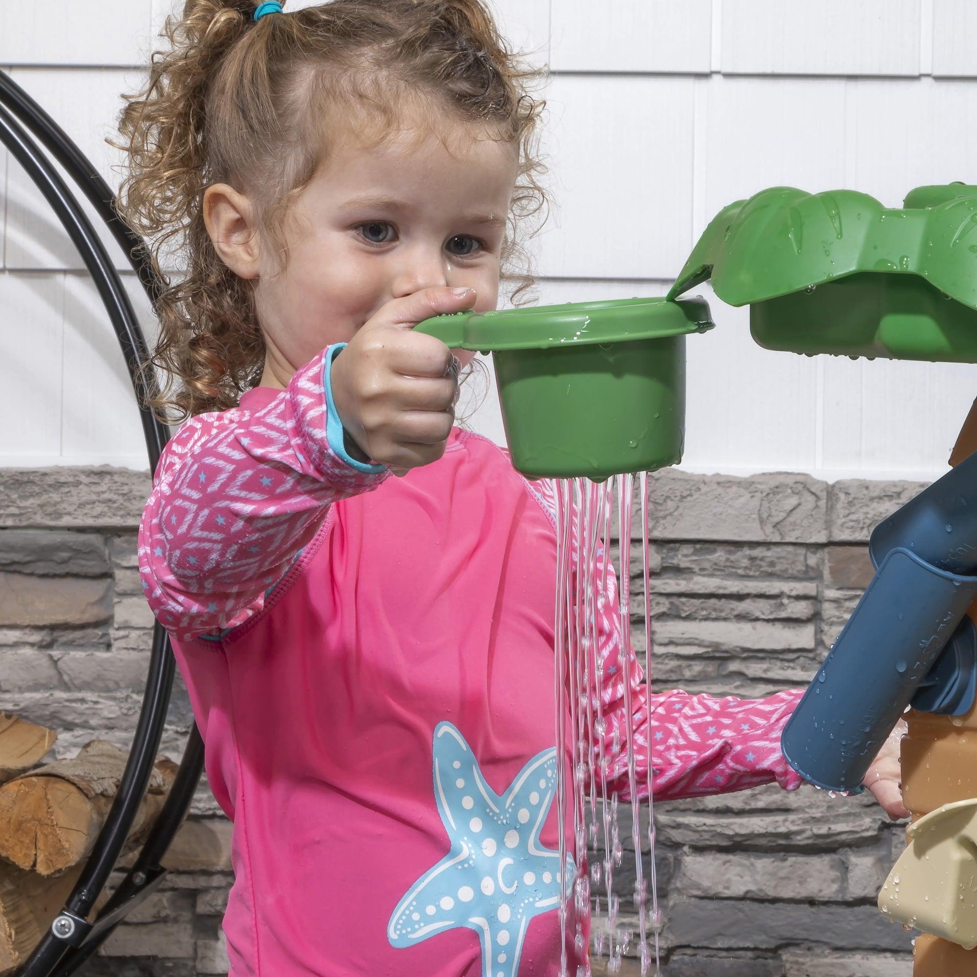 Step2 Dino Showers Multi-color Plastic Water Table for Toddlers with 13-Piece Playset - ClubOn