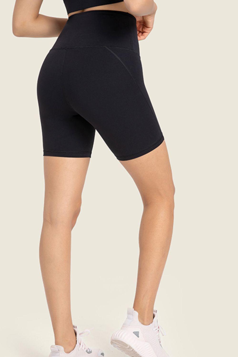 Millennia Seamless High-Rise Wide Waistband Biker Shorts - ClubOn