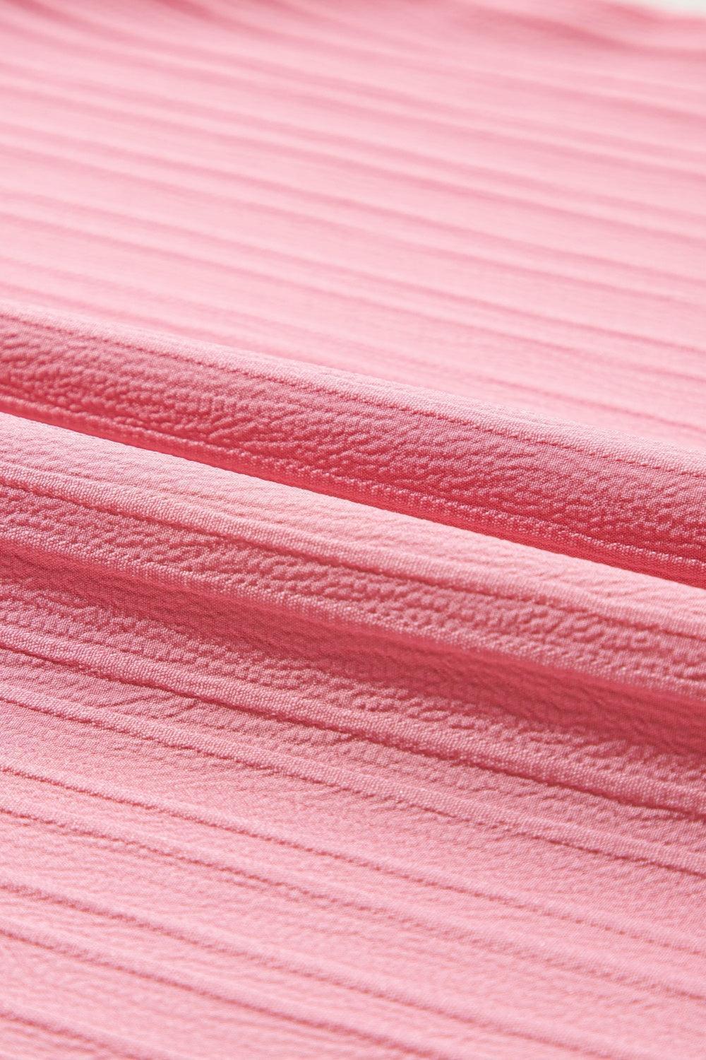 Plus Size V-Neck Half Sleeve Blouse - ClubOn