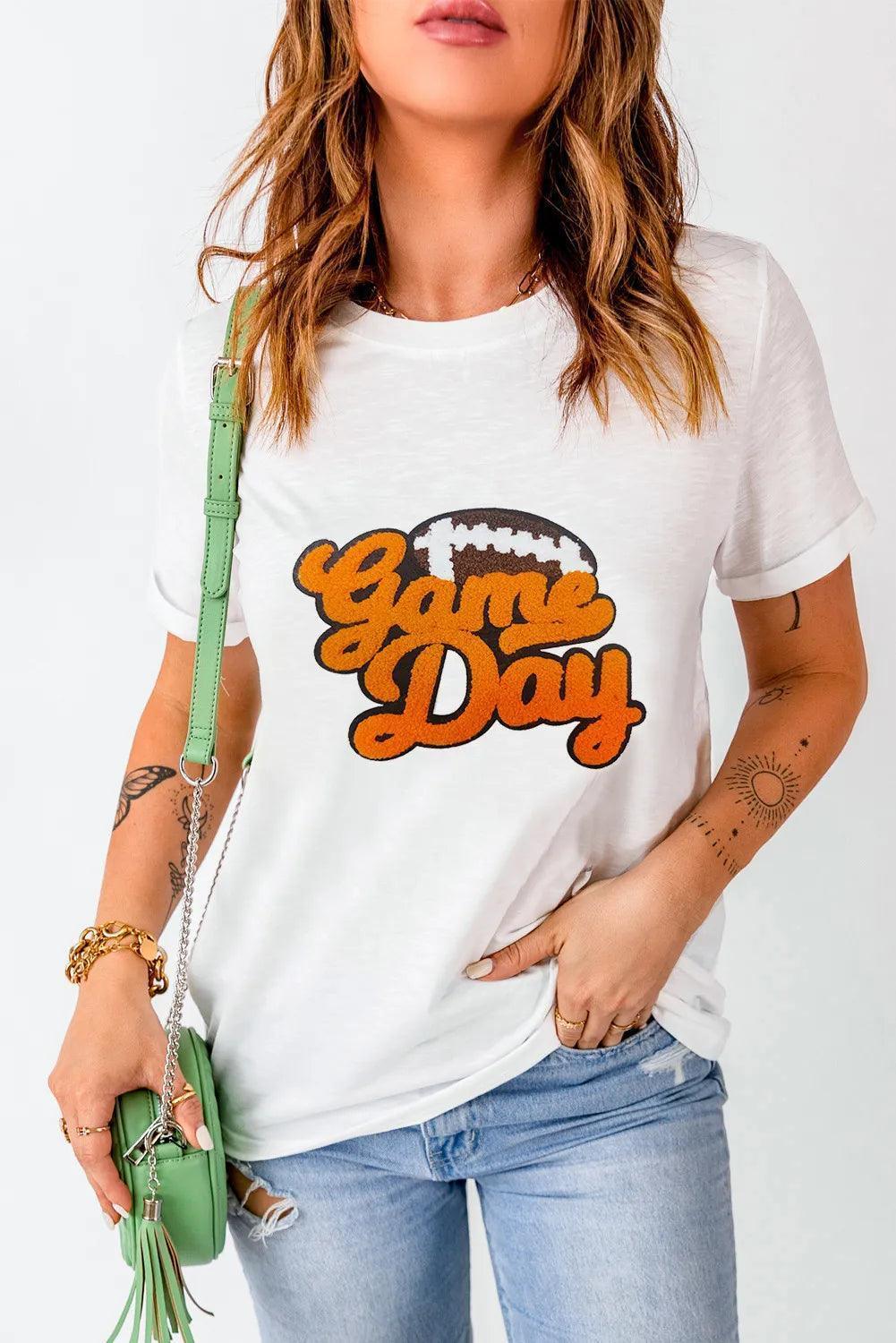GAME DAY Round Neck Short Sleeve T-Shirt - ClubOn