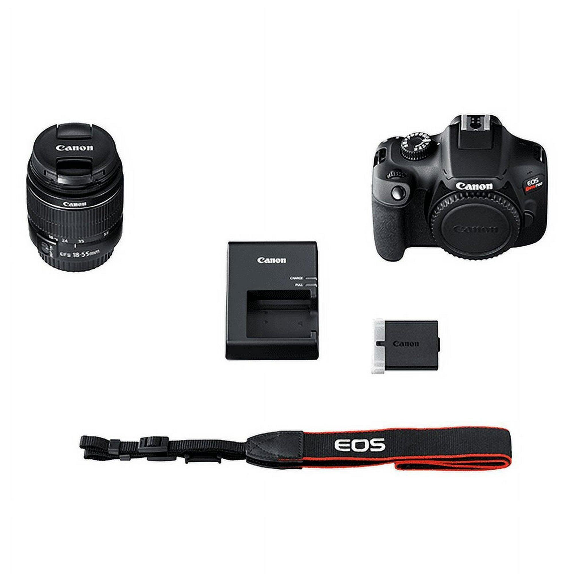 Canon EOS Rebel T100 Digital SLR Camera with 18-55mm Lens Kit, 18MP Sensor, Wi-Fi, 32GB Memory Card - ClubOn