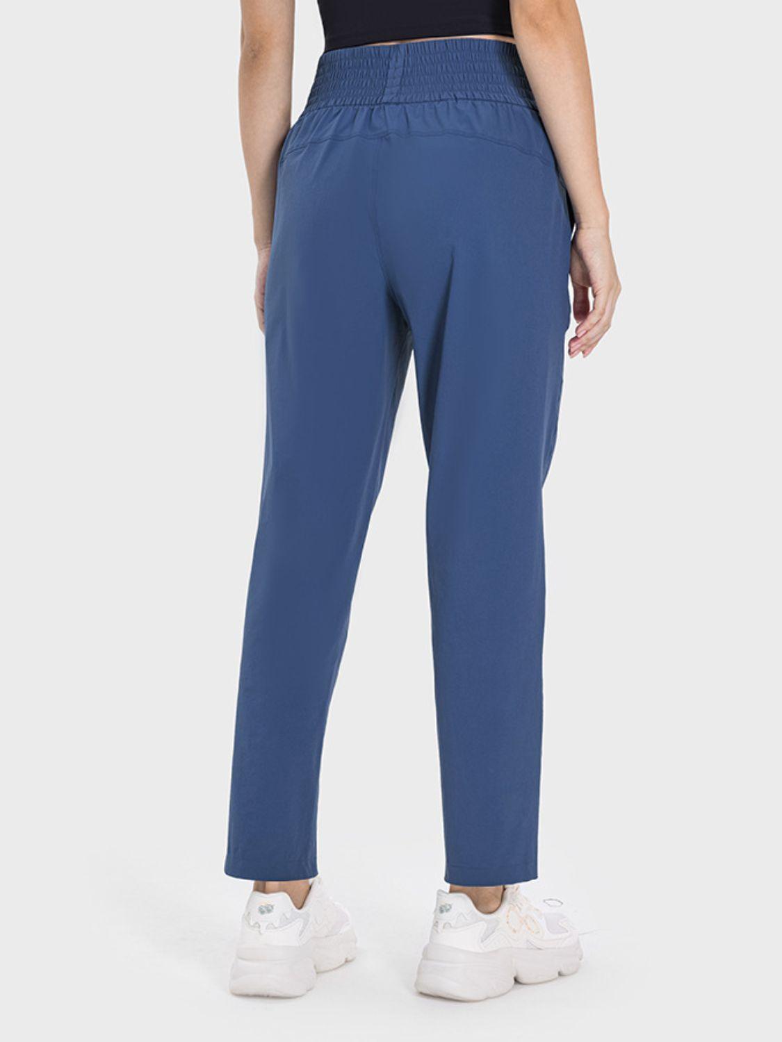Millennia Pocketed High Waist Active Pants - ClubOn