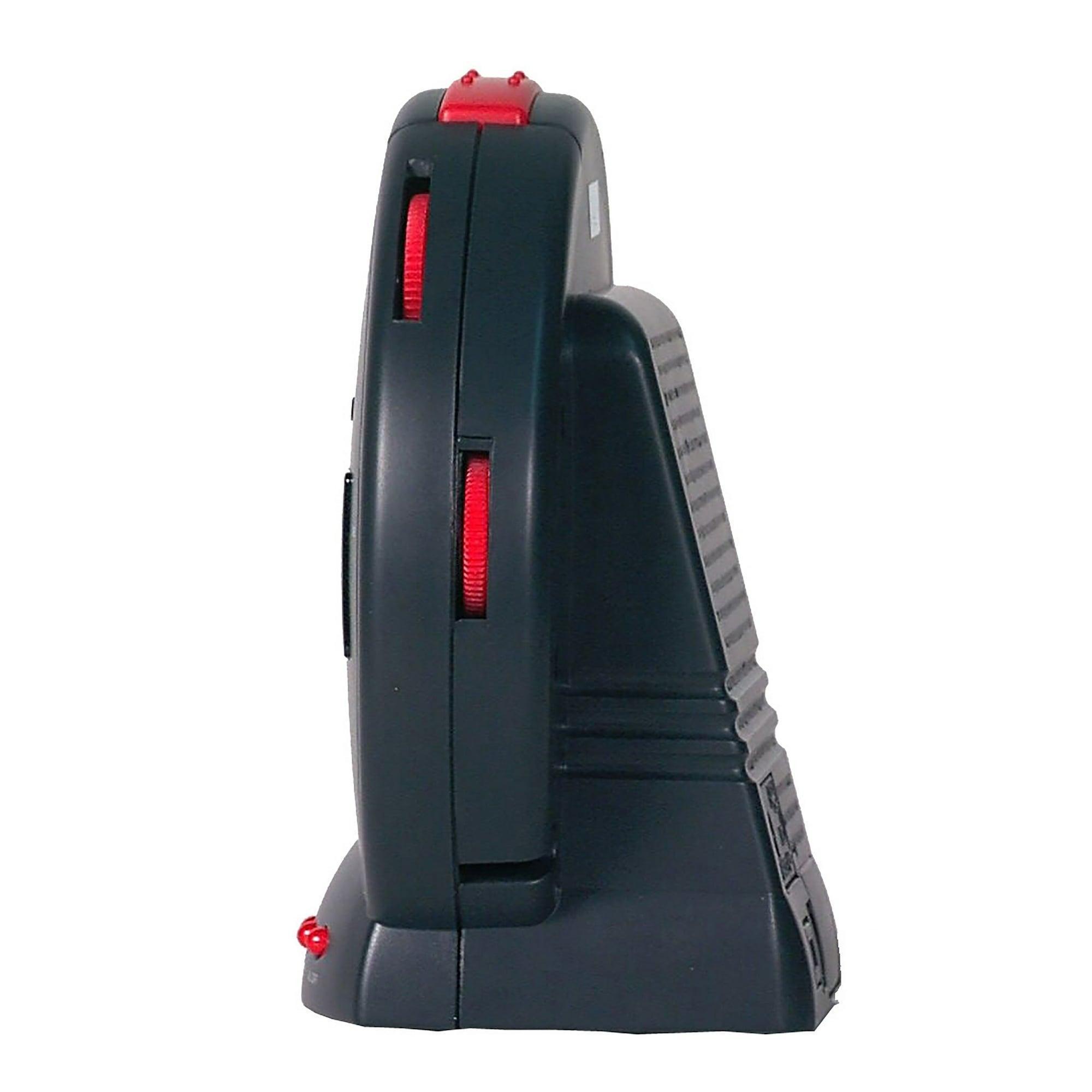 Sonic Alert Sonic Bomb Dual Alarm Clock with Bed Shaker Vibrator, Digital Display - Black & Red - ClubOn