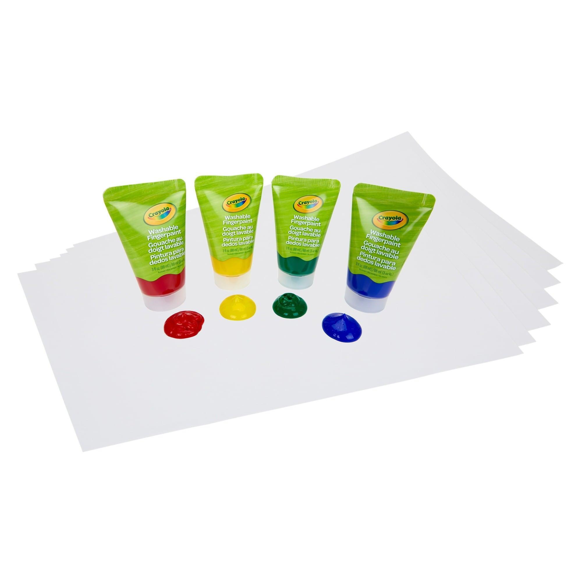 Crayola Washable Finger Paint Set, 4-Color Set – Holiday Gift for Toddlers - ClubOn