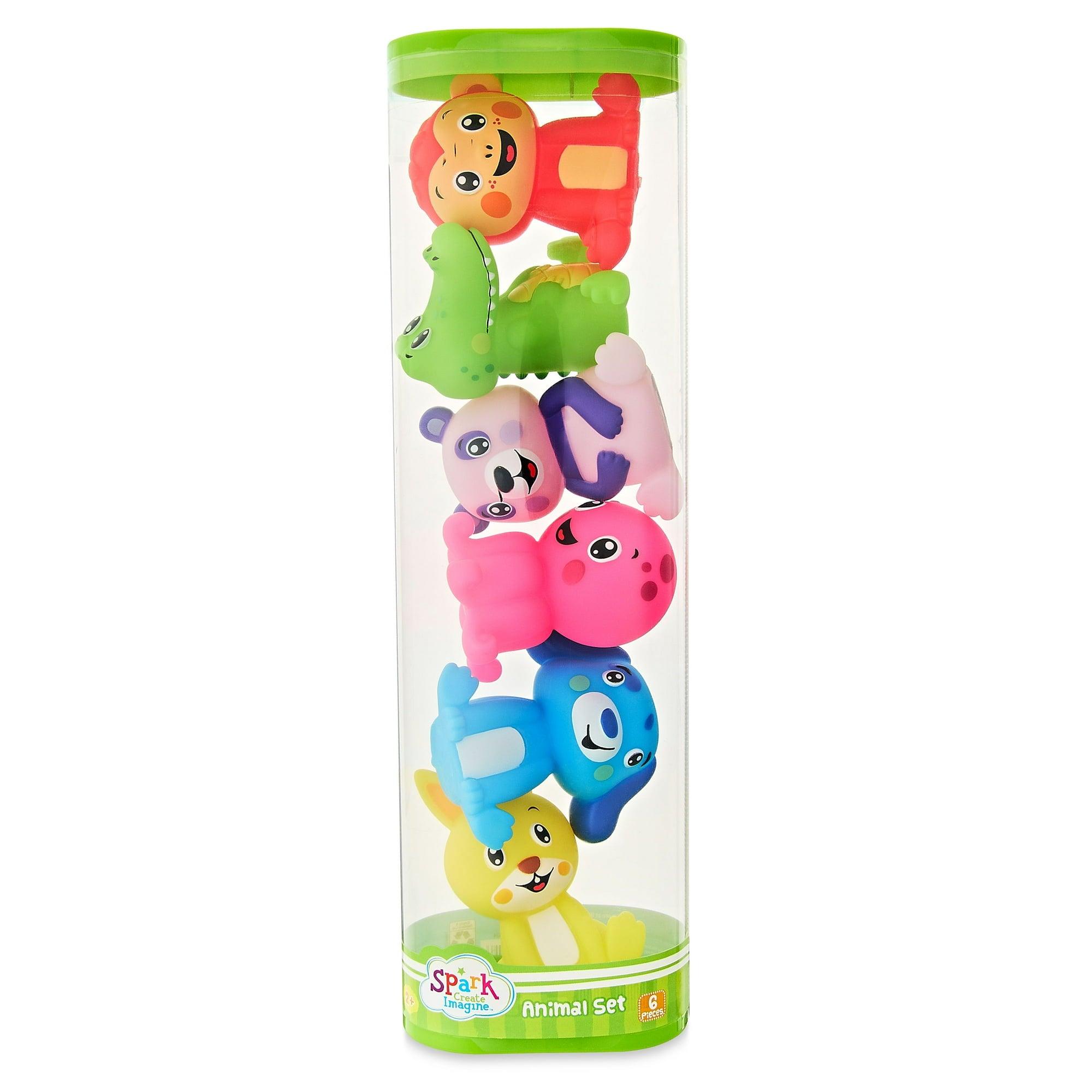 Spark Create Imagine 6-Piece Plastic Animal Figure Play Set - ClubOn